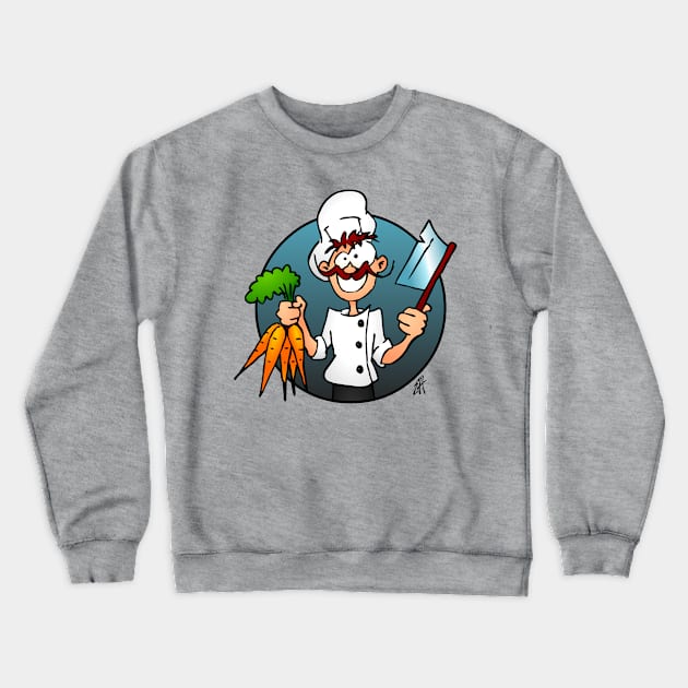 The vegetarian chef Crewneck Sweatshirt by Cardvibes